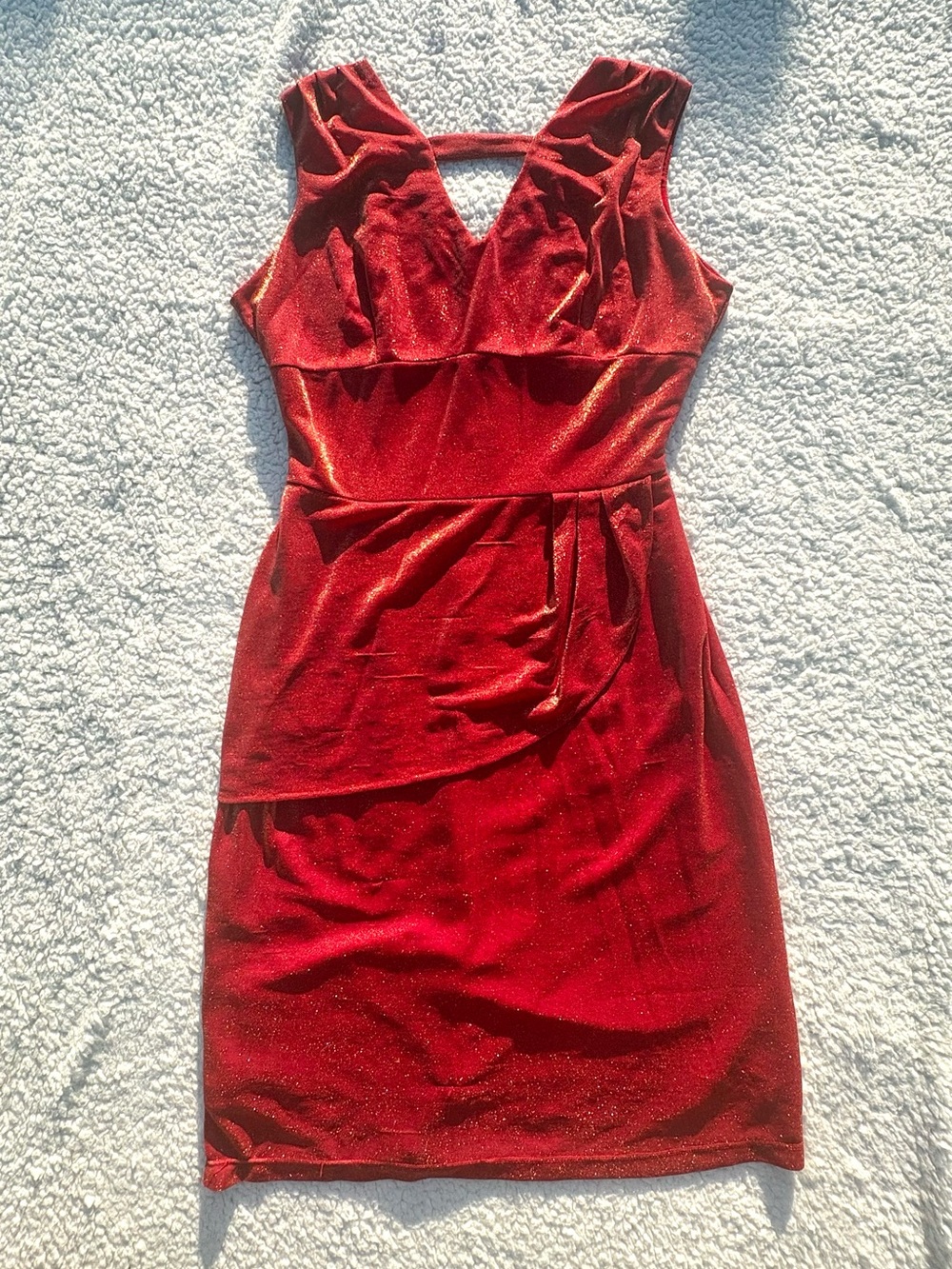 Queen of Heartz Red Sparkly Jazz Dress 3x
